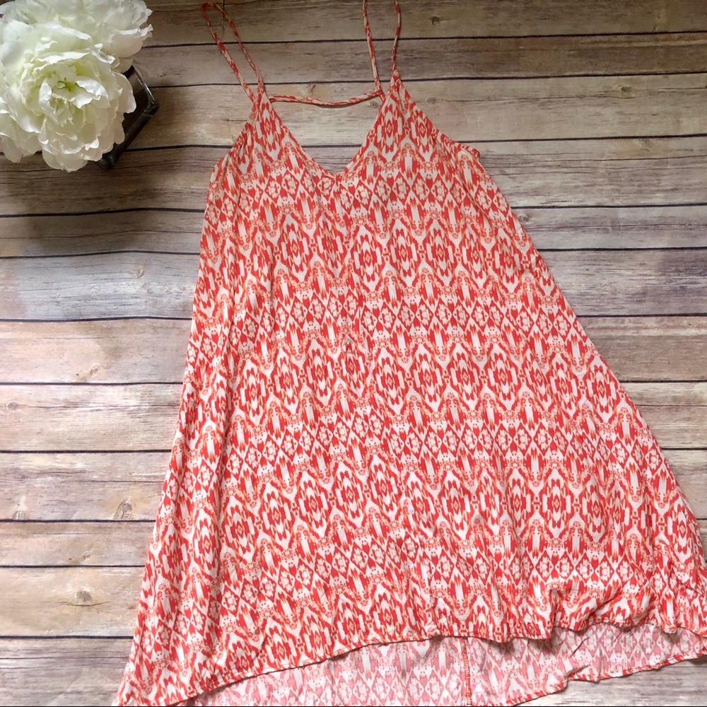 Mimi Chica | Orange Tribal Mini Dress
